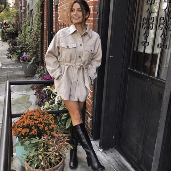 Zara belted shirt jacket - Picture 3 of 17